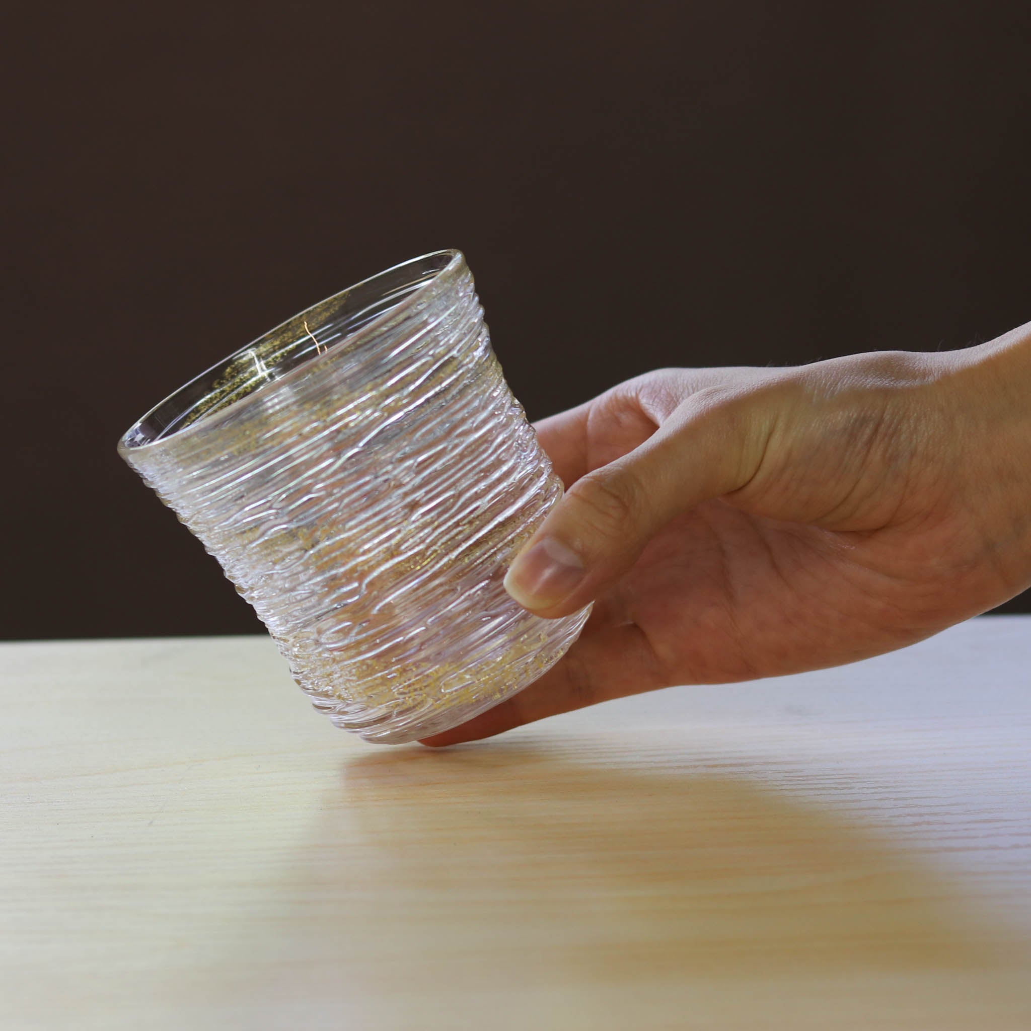 金沢金箔 グラス | 氷結冷茶 | 金銀ペア | 箔座