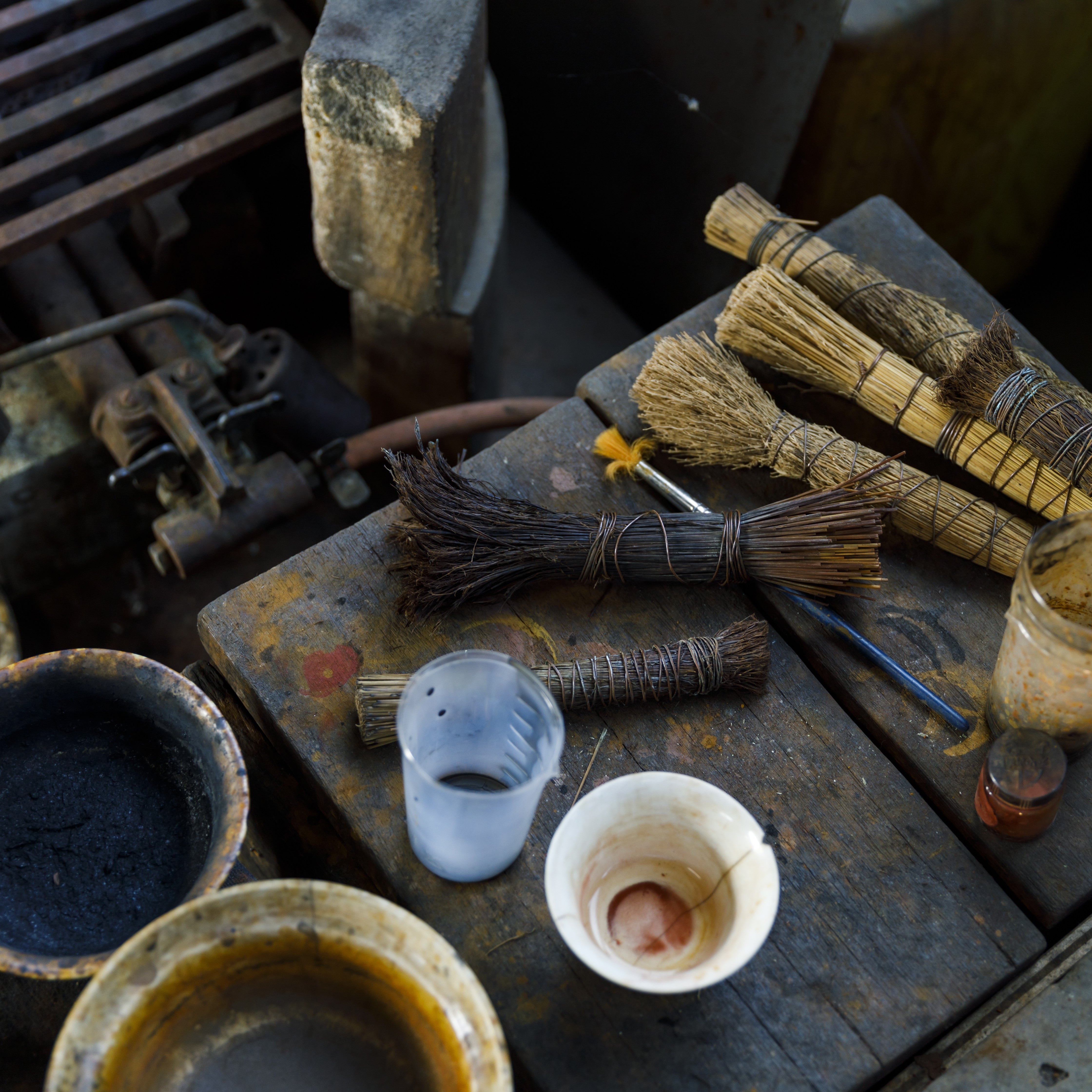 高岡銅器 花器 | on the wall mini | 斑紋孔雀色 | Orii