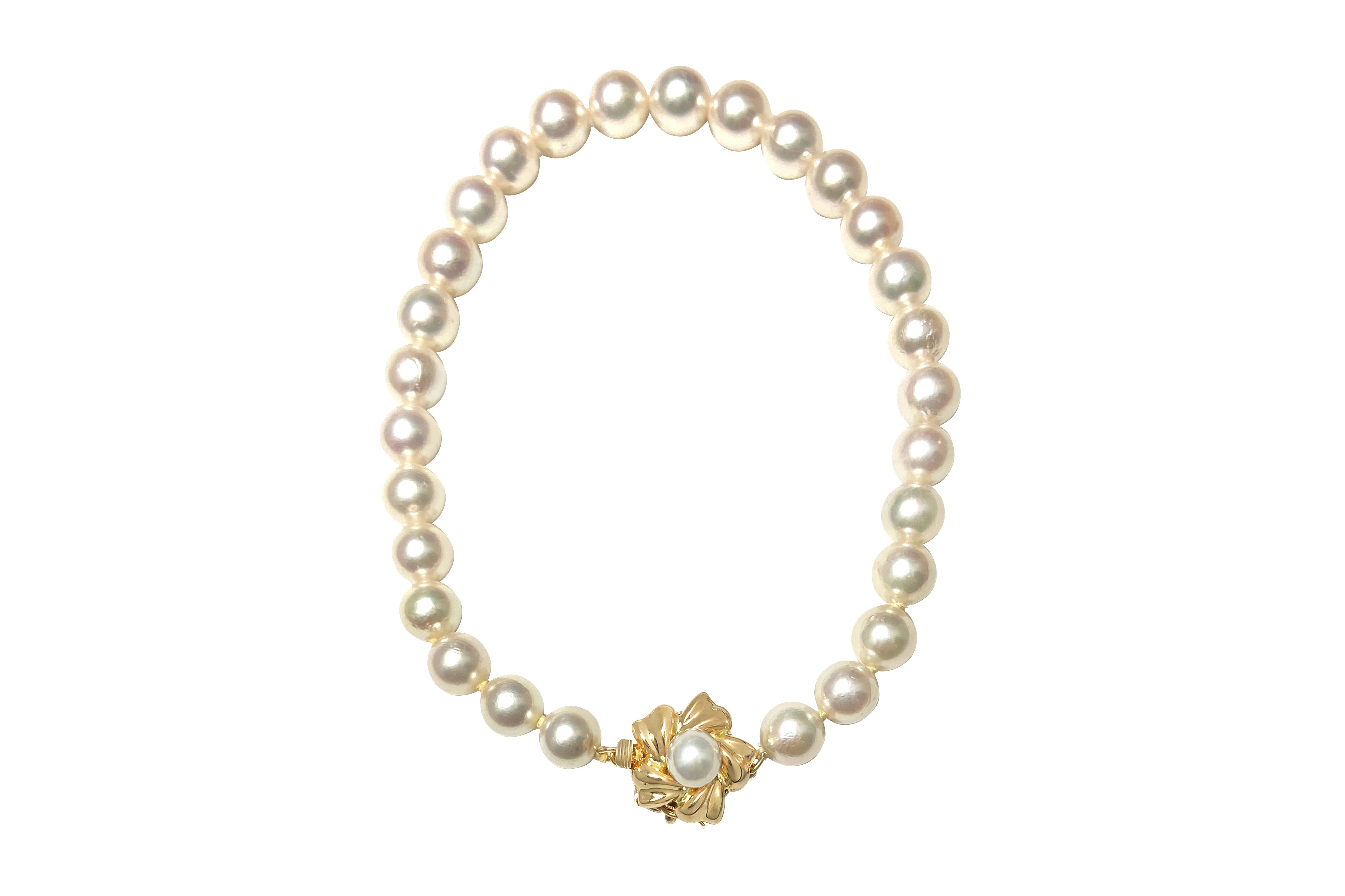 Akoya Pearl K14アコヤパールブレスレット (NO.49982) – JEX宝石