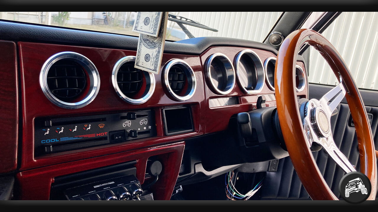 ジムニー（JA12,JA22,JB32）のメーター・エアコンリング取り付け編