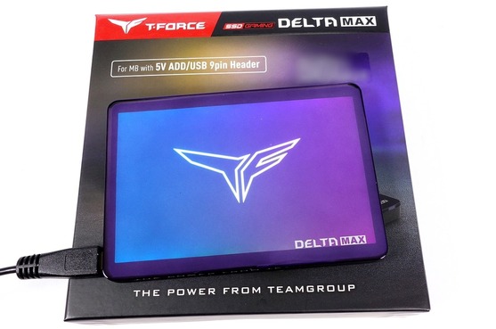 Team T-FORCE DELTA MAX SSD 1TB」をレビュー。マジックミラー構造LED