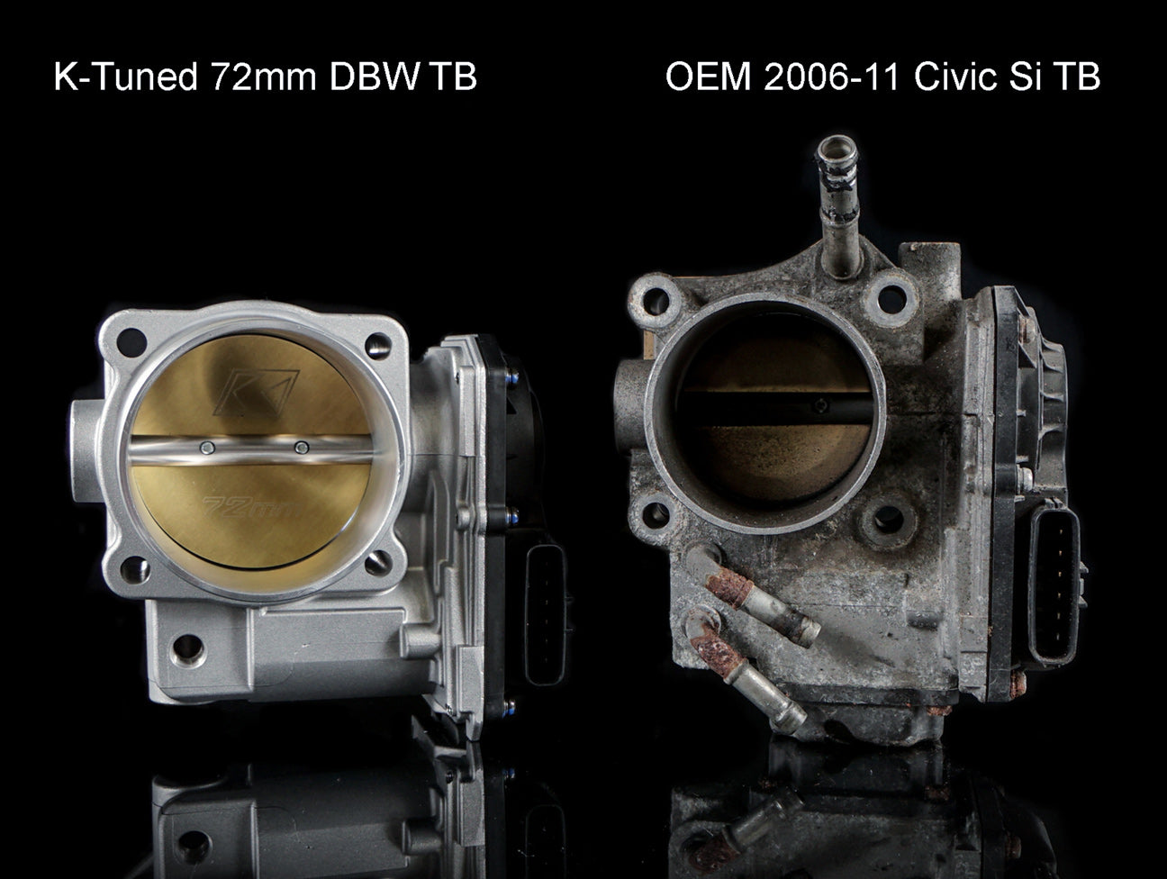 K-Tuned 72mm Drive By Wire Throttle Body - 06-15 Civic Si / S2000