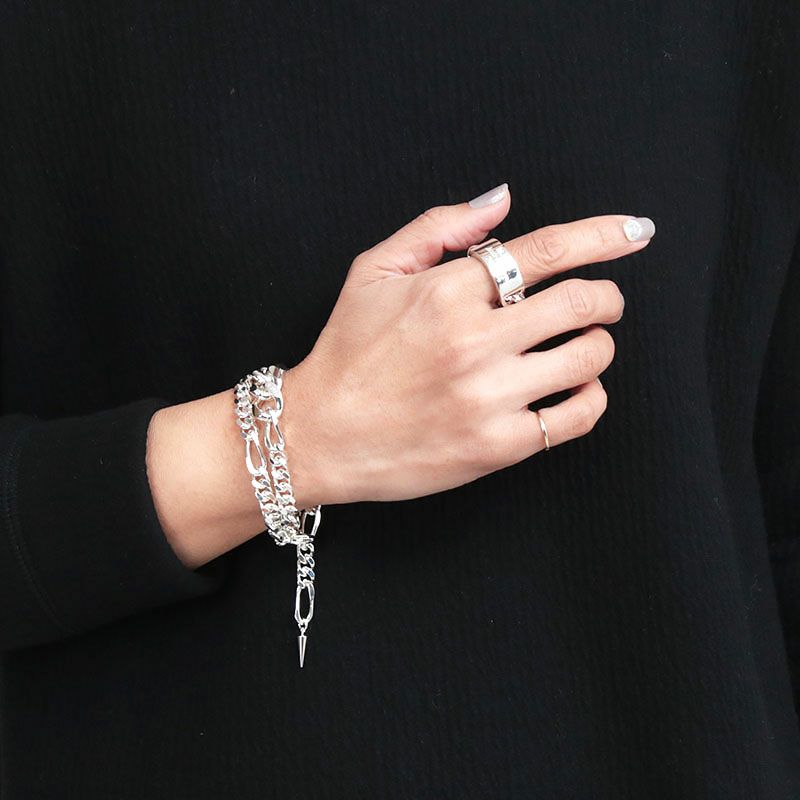 M.U.L. エムユーエル ダイヤモンドダブルCDチェーンブレスレット MULA