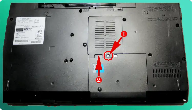 富士通LIFEBOOK A572/Fの内蔵HDDをSSDに換装する方法 - JM1XTK