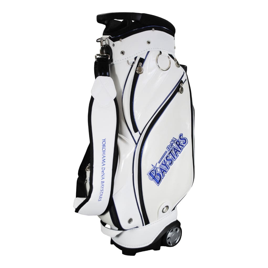 NEW 横浜DeNAベイスターズ 9.0型キャスター付きキャディバッグ｜レザックス