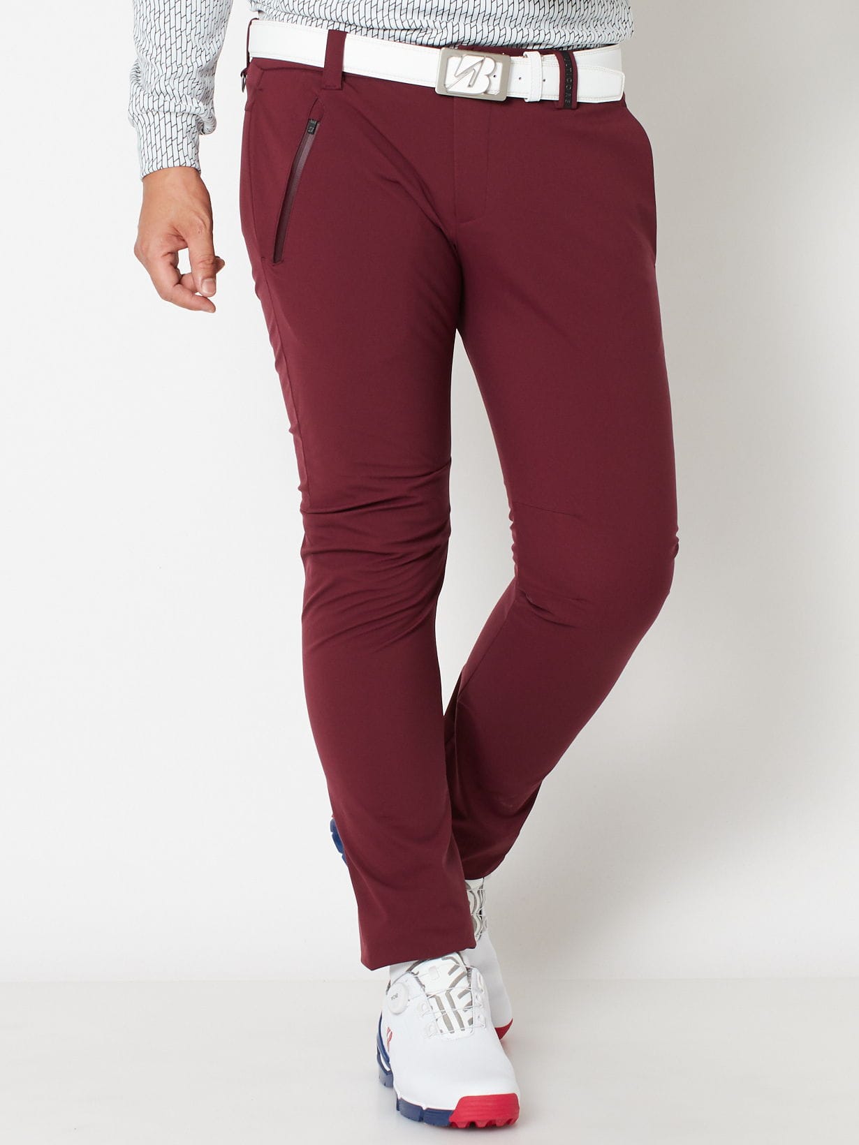 秋冬 【4Dimotion Wrap】 ロングパンツ(76 WR(ワインレッド