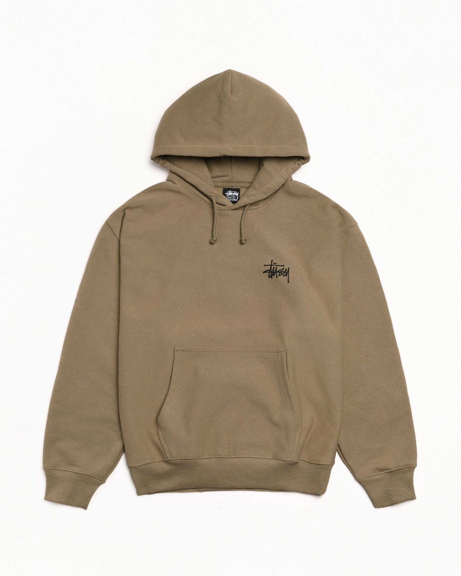 Basic Stüssy Hoodie – Army | Tee & Sweats | Stüssy Japan