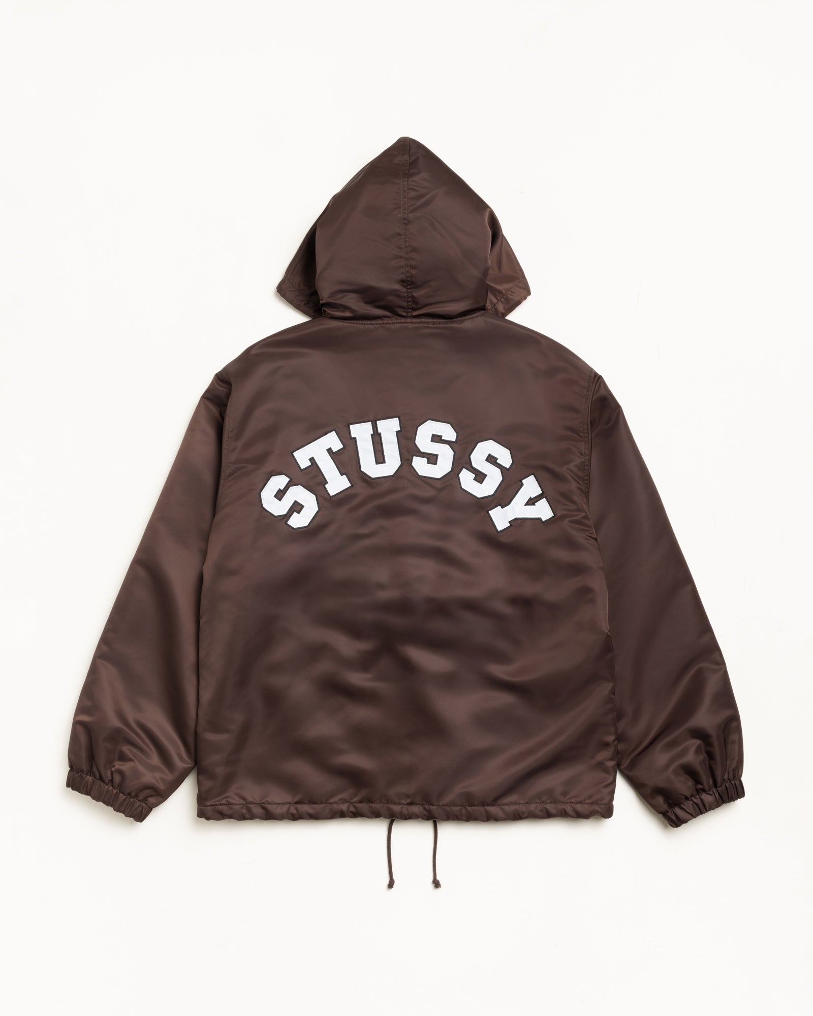 Hooded Coaches Jacket – Brown | Outerwear | Stüssy Japan