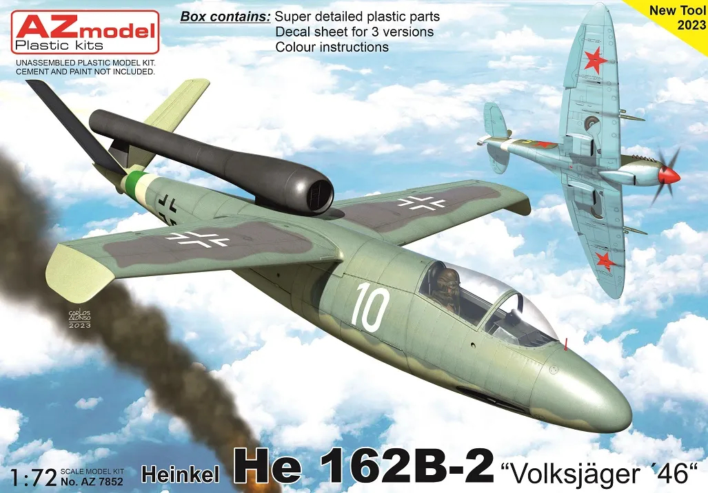 Heinkel He 162 B-2 'Volksjager 46' AZ-Model 7852
