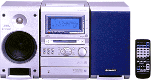 MD，CD，カセットデッキ搭載で業界最小サイズ＊を実現したミニコンポ