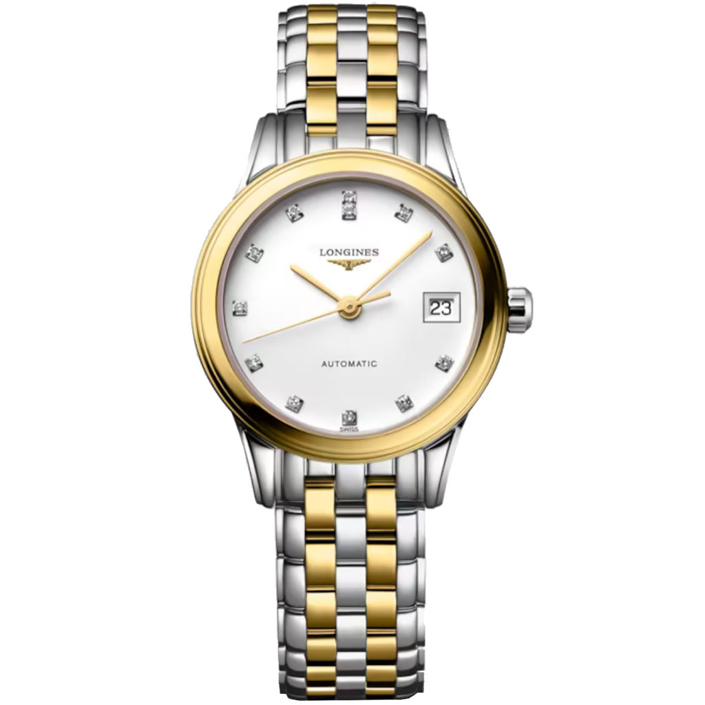 Longines - Flagship 26 mm Women's Automatic Two-Tone Diamond Dial