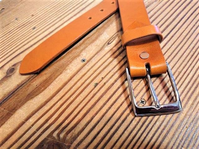 栃木レザーベルト【キャメルブラウン】35mm ビジネスベルト／スーツ