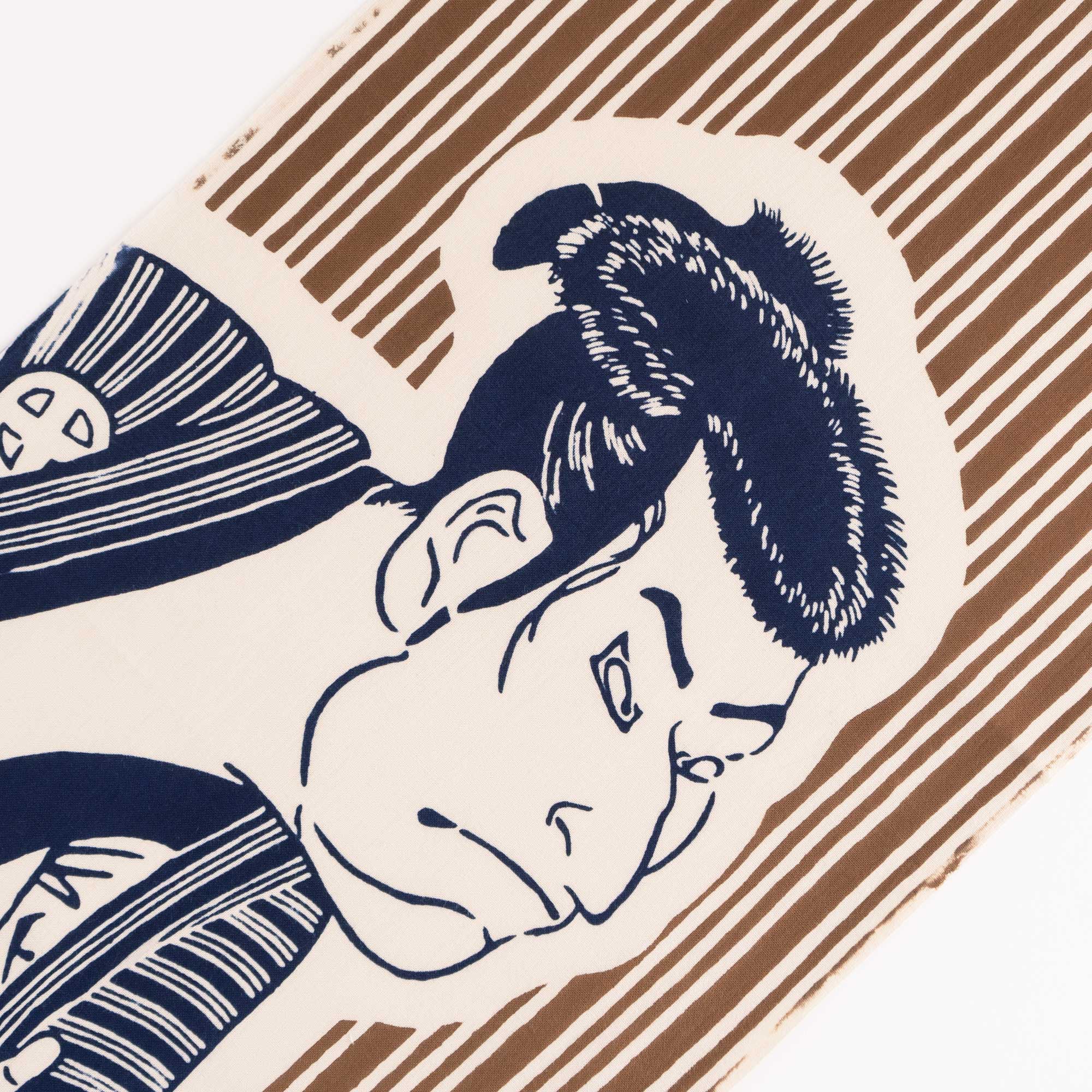 浮世絵文様 三代目大谷鬼次の江戸兵衛