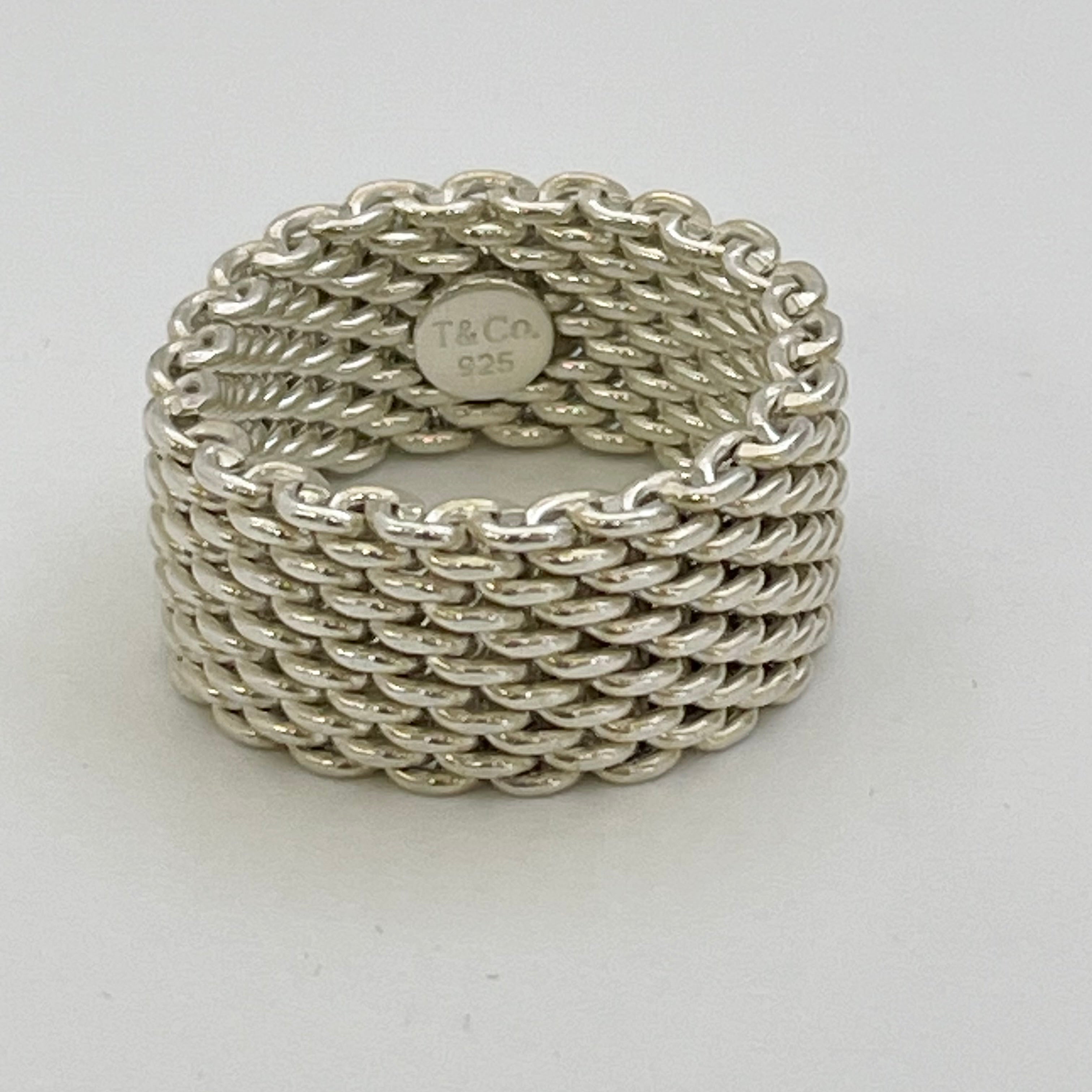 送料無料】_ TIFFANY &Co_（ティファニー）_サマセットメッシュリング_