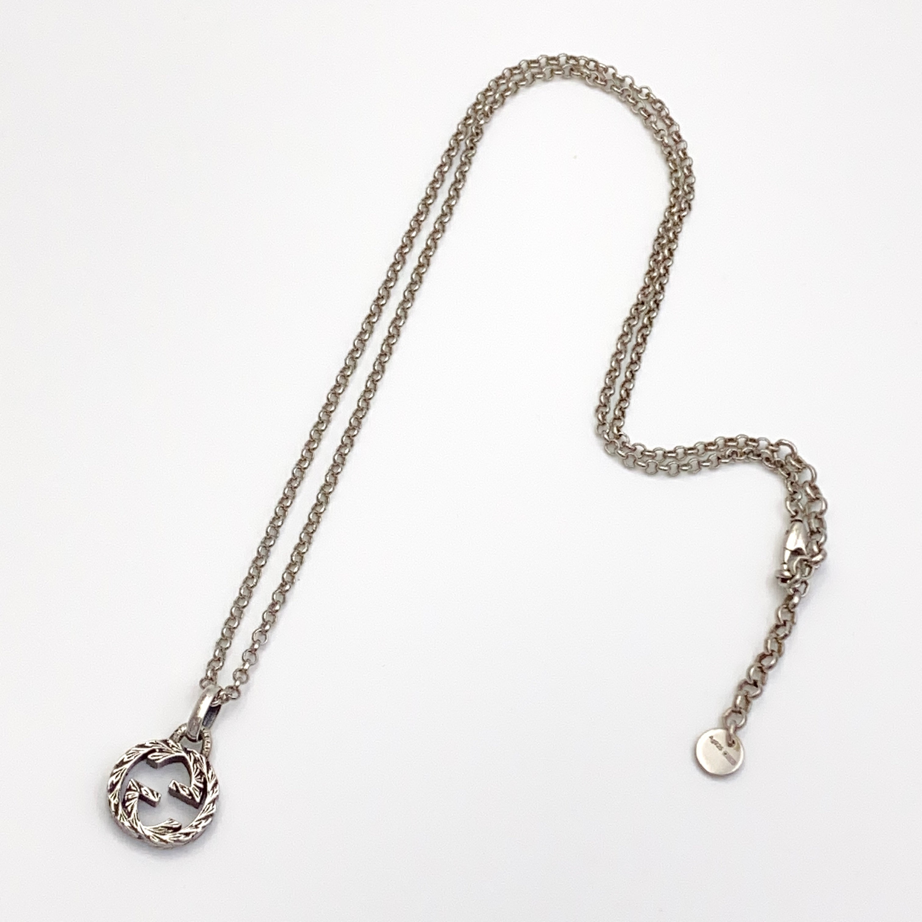 送料無料】GUCCI（グッチ）インターロッキング ペンダント ネックレス