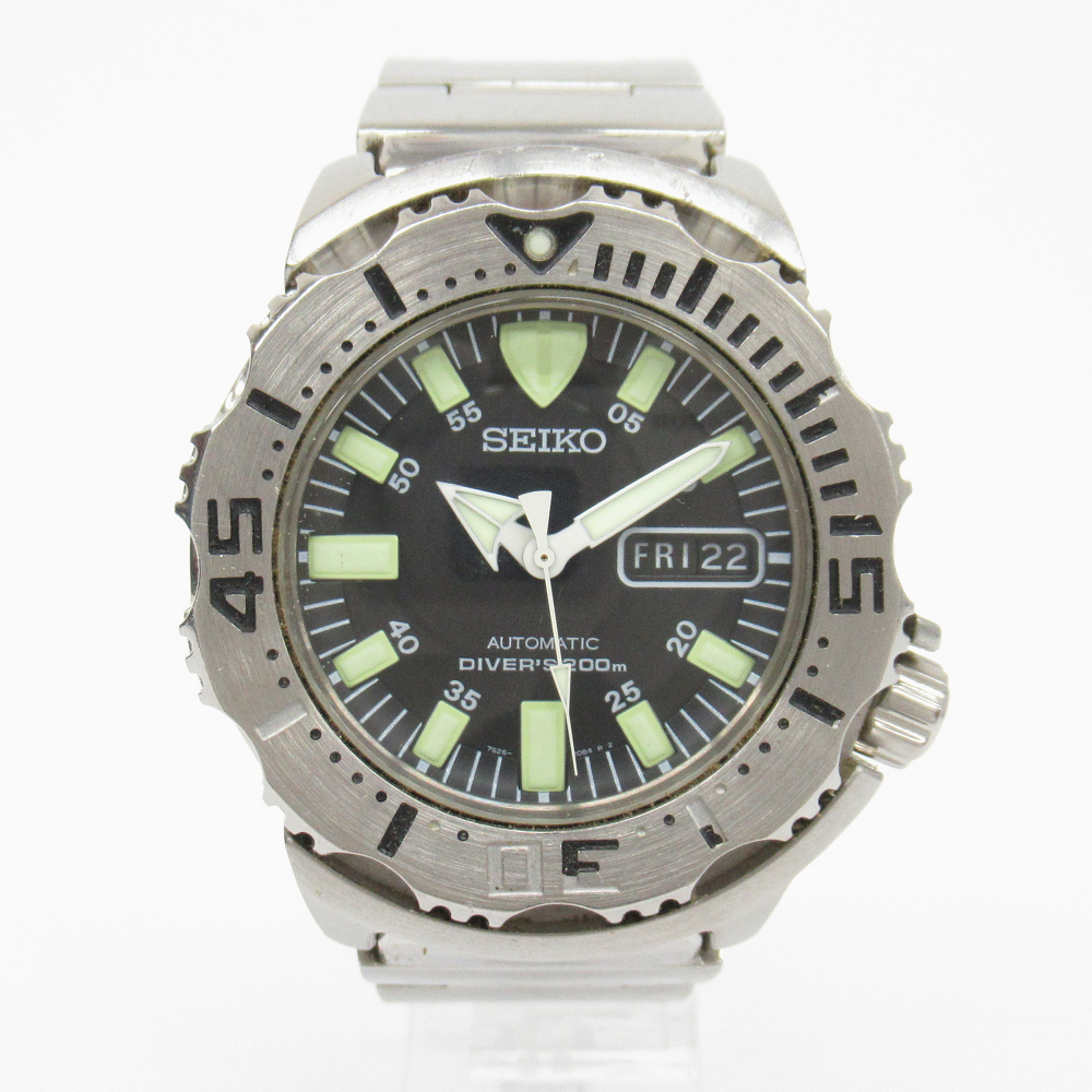 国産腕時計】【質・買取】SEIKO セイコー ブラックモンスター
