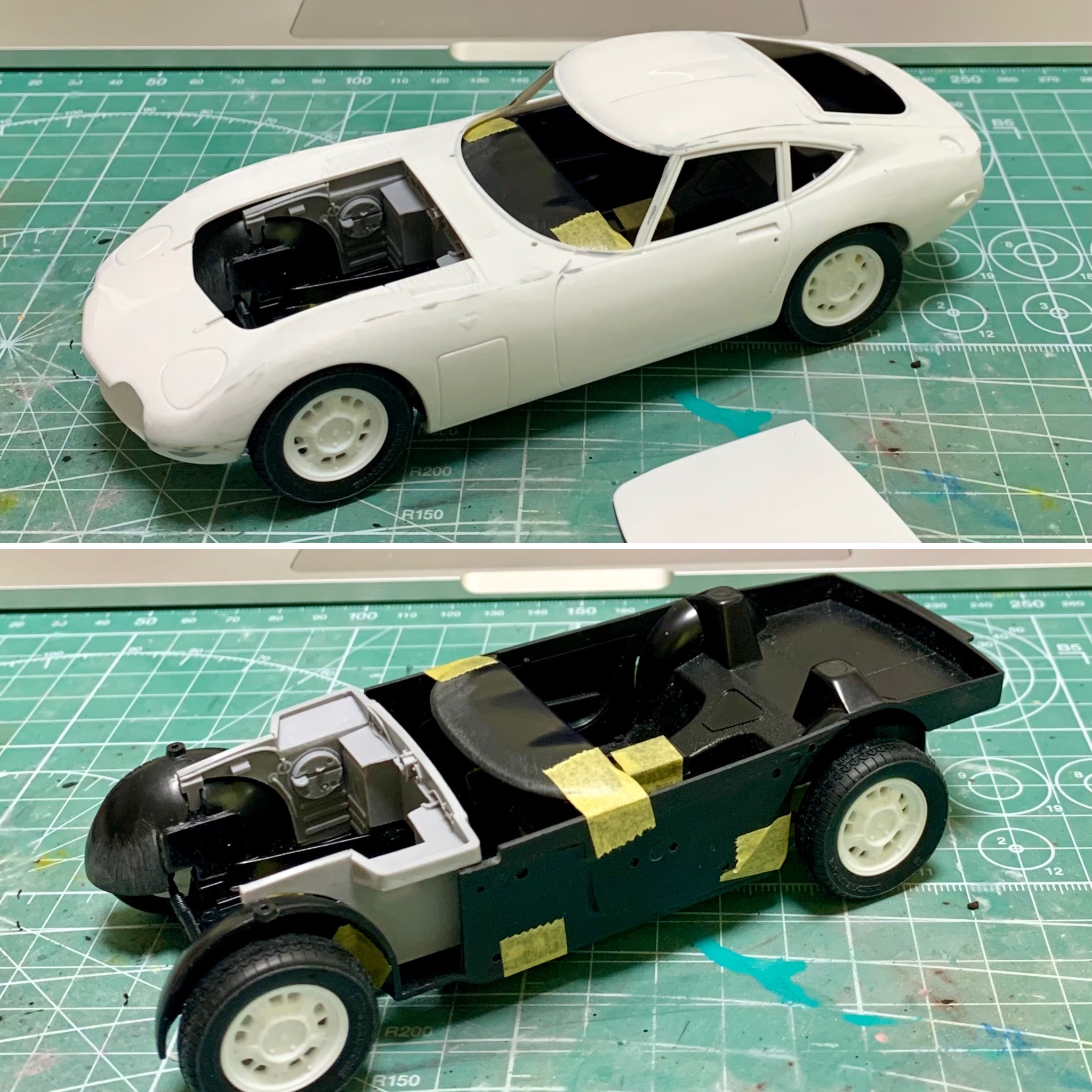 製作記録 ハセガワ 1/24 トヨタ2000GTスーパーディテール – 模型製作