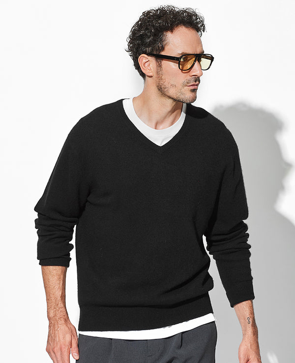 カシミヤニット Vネックプルオーバー – 買えるLEON