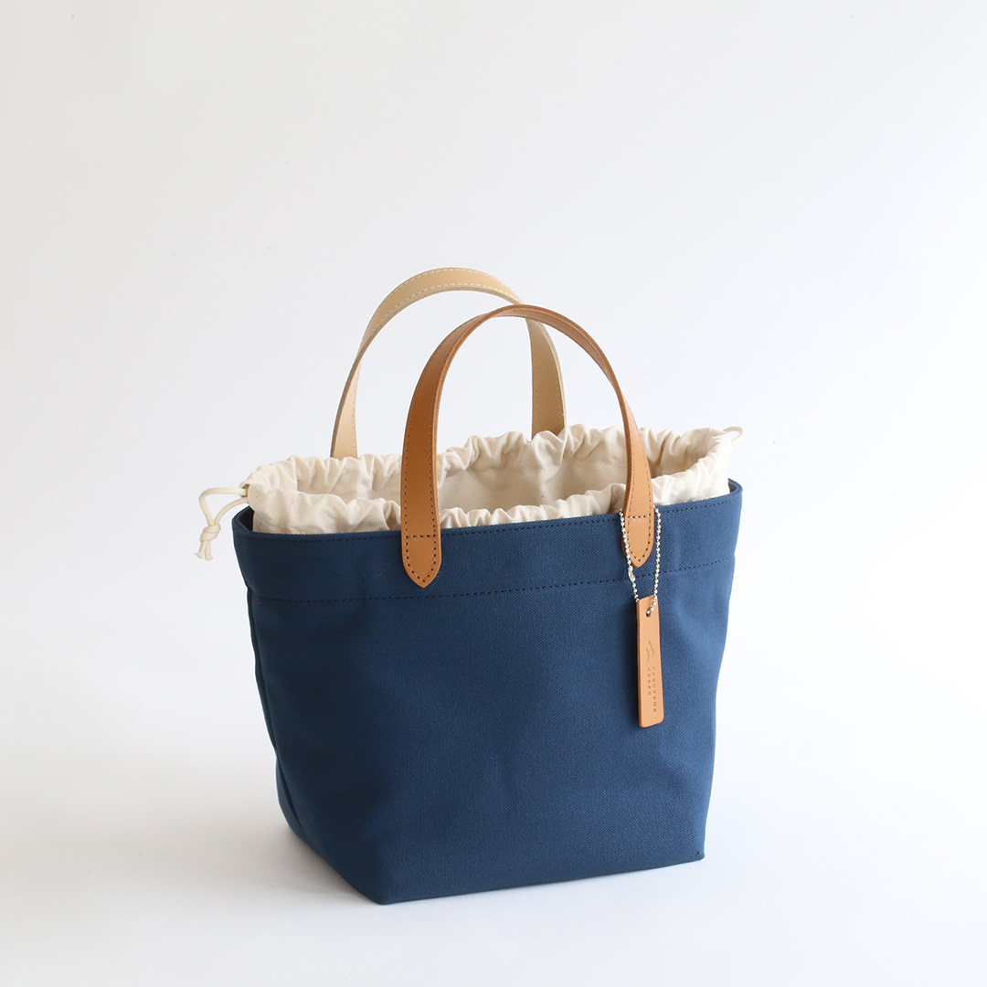 8号帆布の巾着ミニトート | 香久山鞄