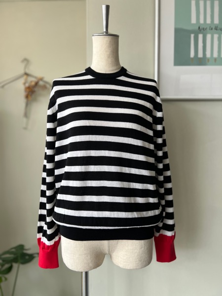 atelier naruse アトリエナルセ / コットンウールボーダーニット【nakt