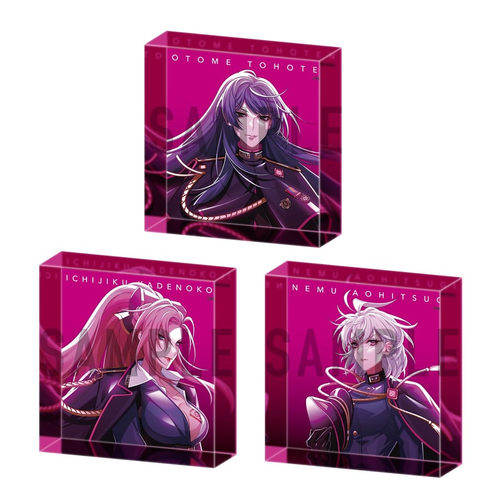 ヒプノシスマイク言の葉党　アクリルブロック&缶バッチセット KING e-SHOP > .言の葉党 ＋アクリルブロック3種セット: 音楽