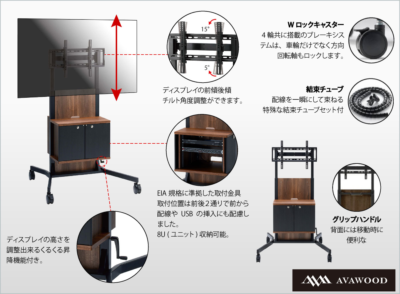 木調サイネージスタンド KBT-EIA | ケイアイシー｜プロジェクター