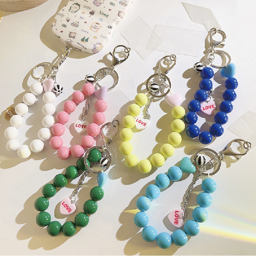 キャンディー カラー ビーズ ストラップ / candy color beaded strap