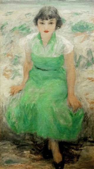 画像] 洋画家・伊藤清永さんの油彩画『少女』 新たに公開スタート 豊岡