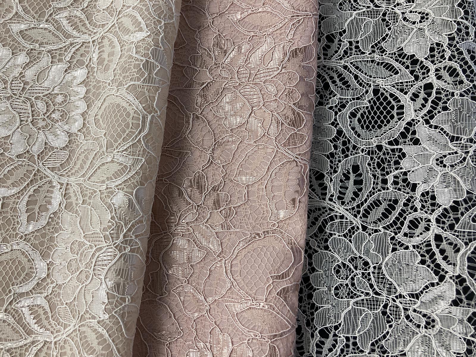 KBD8468 レースシフォンボンディング加工｜後加工｜小紋工房.web