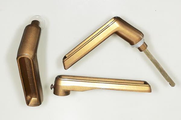 小池ガラス店 / 形材門扉用打掛け錠 両開き用 NR-B3WH-BR 色 : BR