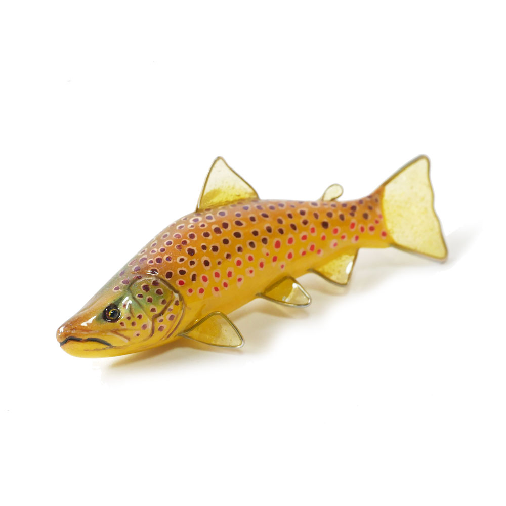 魚にまつわるハンドメイド雑貨｜フィッシュブローチ・ブラウントラウト
