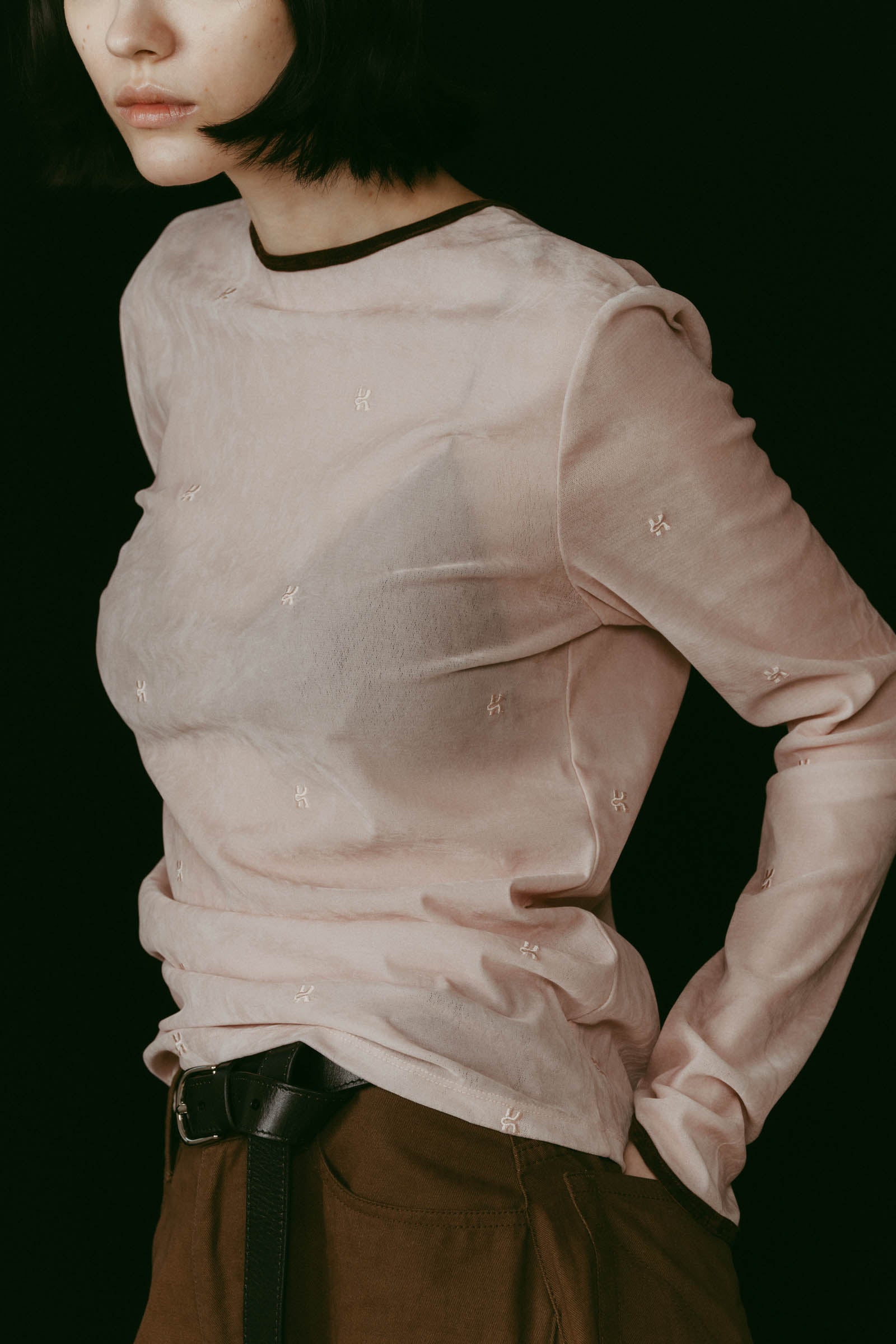 2way sheer velours tops/4color | KNUTH MARF