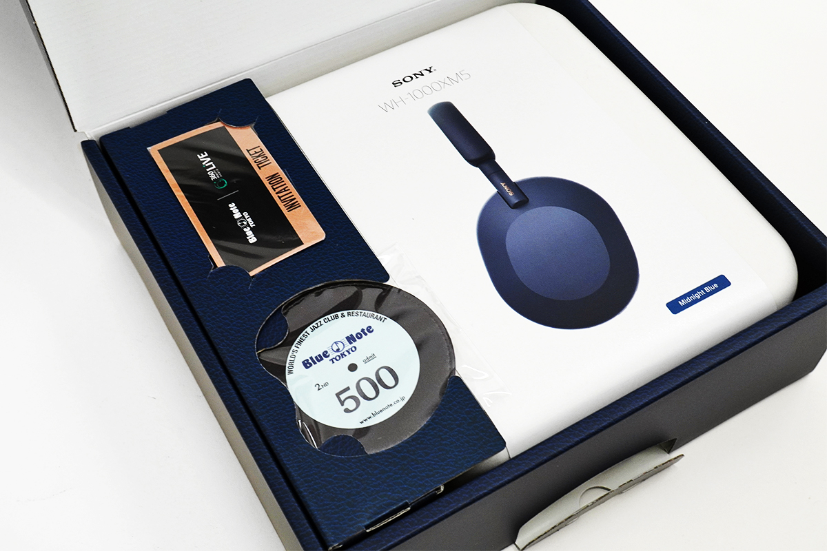 ミッドナイトブルー「WH-1000XM5」「Blue Note Tokyo（ブルーノート