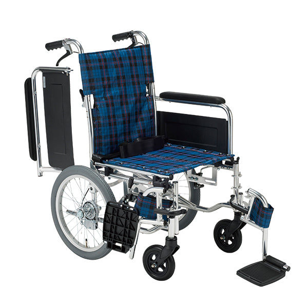 車いす 介助用 車椅子 多機能 背折れ スイングアウト KS70-4043 マキテック
