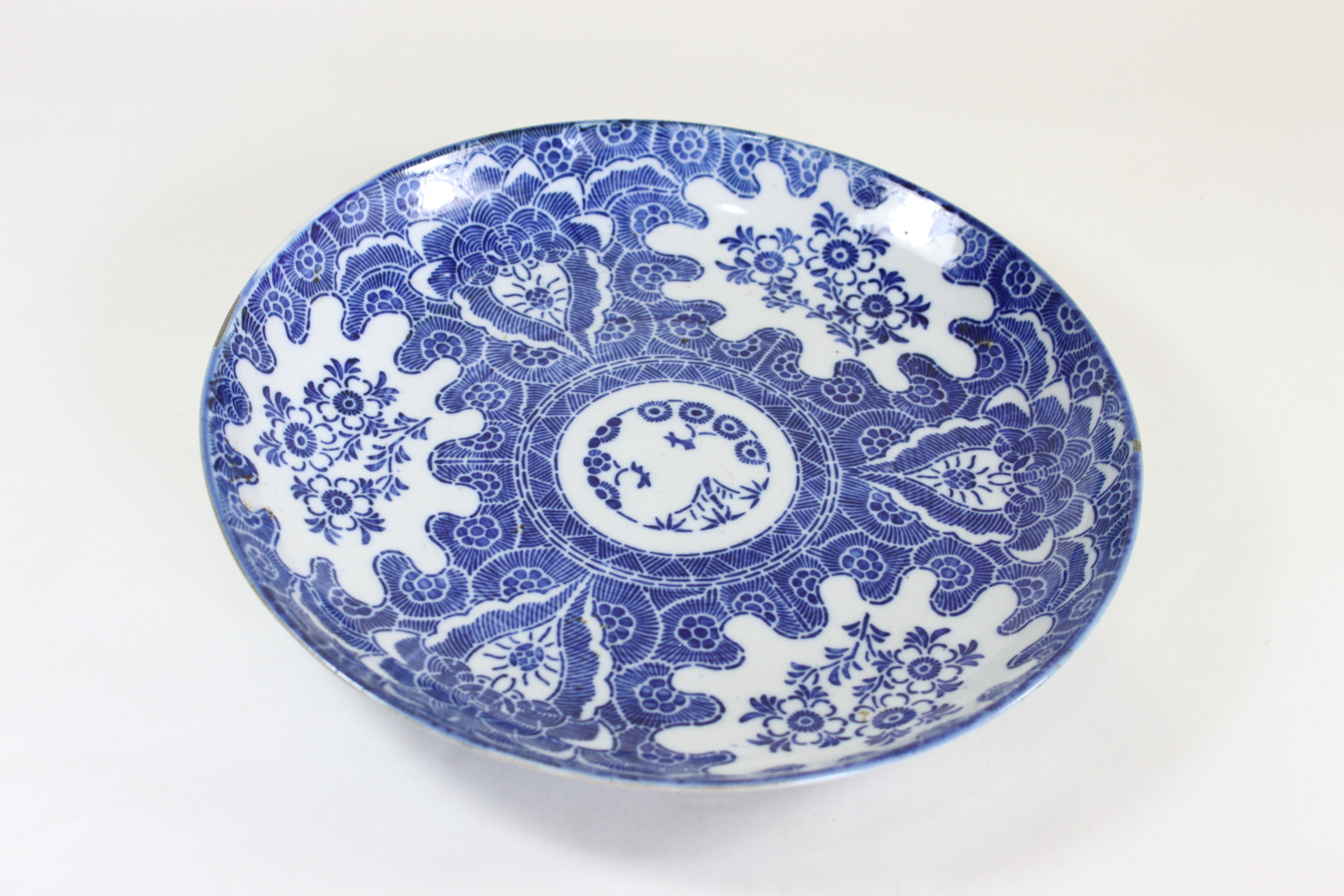 染付印判7寸皿 明治/22㎝ Dish/19c./Japan – 倉日用商店