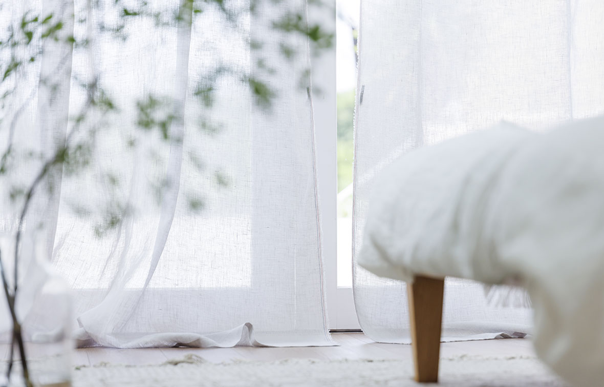 麻リネン100％薄地カーテン | 自然素材カーテンの通販はKURASIKU(クラシク)