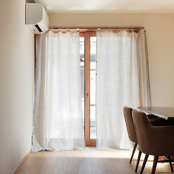 自然素材 カーテン ナグ きなり 麻100% - ナチュラルカーテン madomo