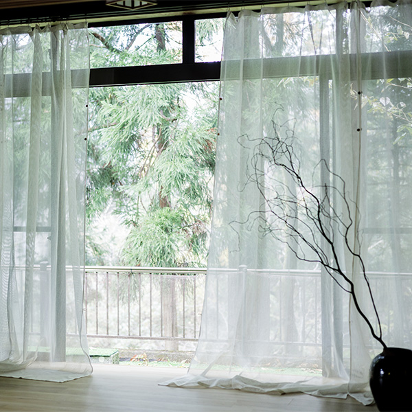 自然素材 カーテン ooasa 柿渋 綿75％大麻25％ - ナチュラルカーテン