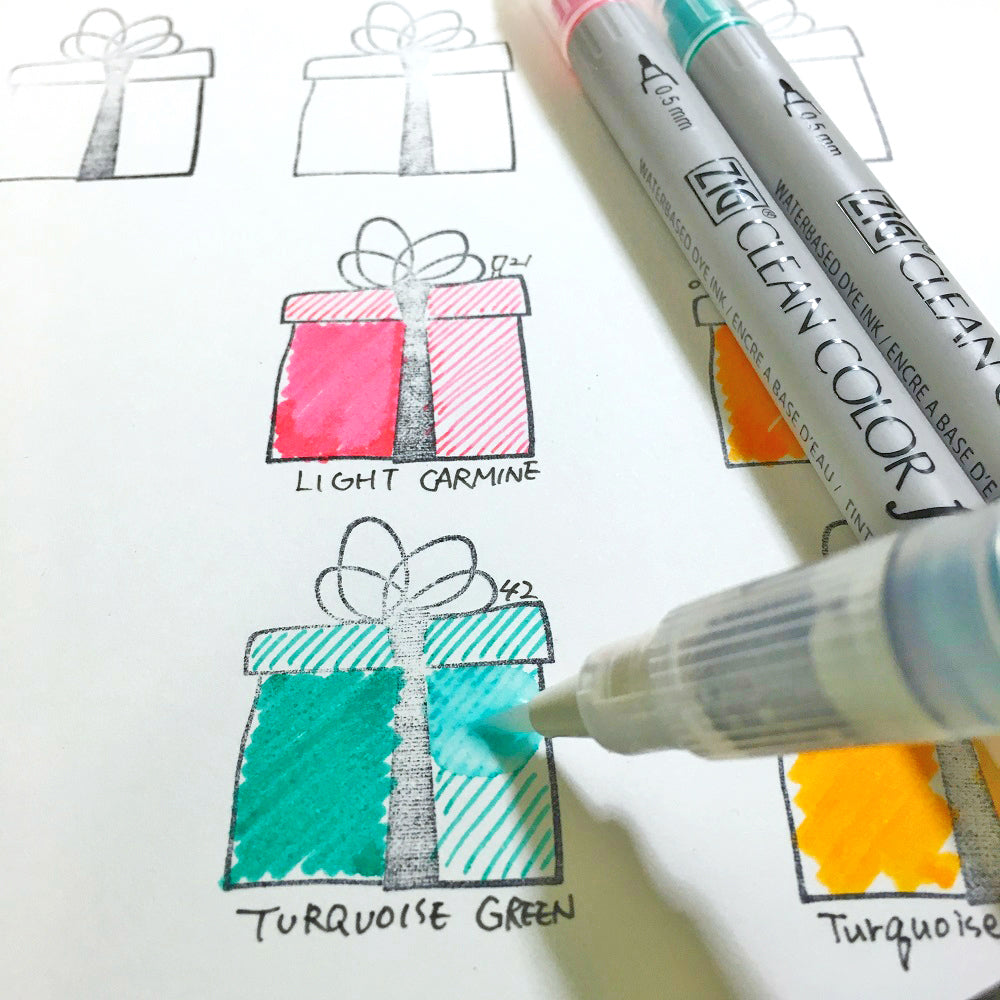 残りわずか】ZIG クリーンカラーf 36色セット (TCS-6000T/36V)