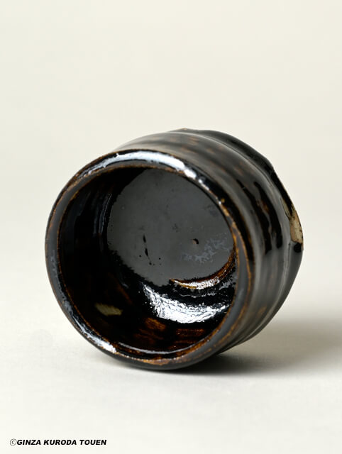 加藤唐九郎 黒ぐい呑み | 銀座 黒田陶苑