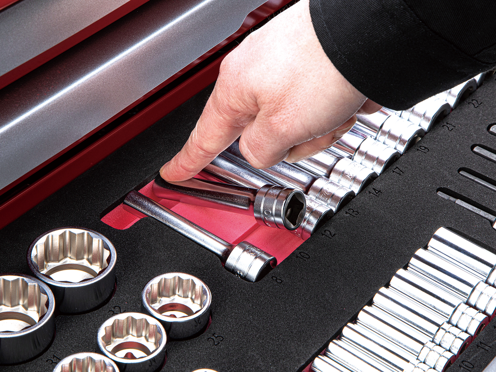 ハイメカツールセット用 ローラーキャビネット（EKW-1007）トレイ：LLC