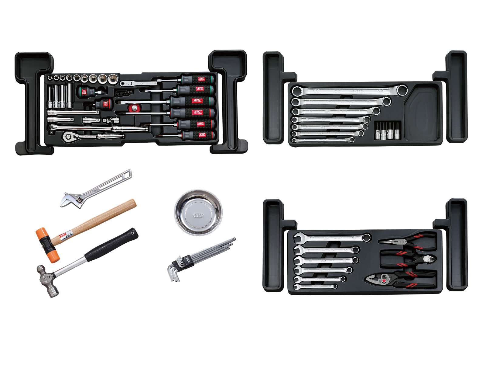 9.5sq.工具セット（チェスト＋ローラーキャビネットタイプ）[68点