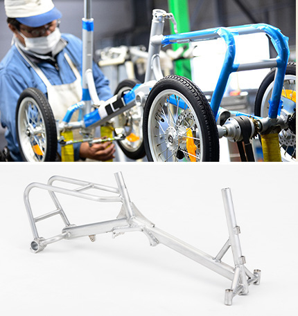 電動アシスト付4輪自転車「けんきゃくん」| 株式会社協栄製作所