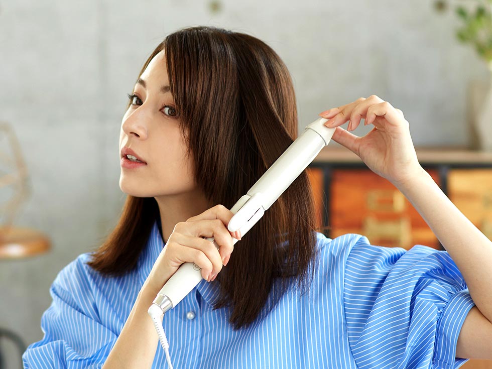 アウトレット】サロンセンスマイナスイオン2WAYアイロン30mmKHR-7530