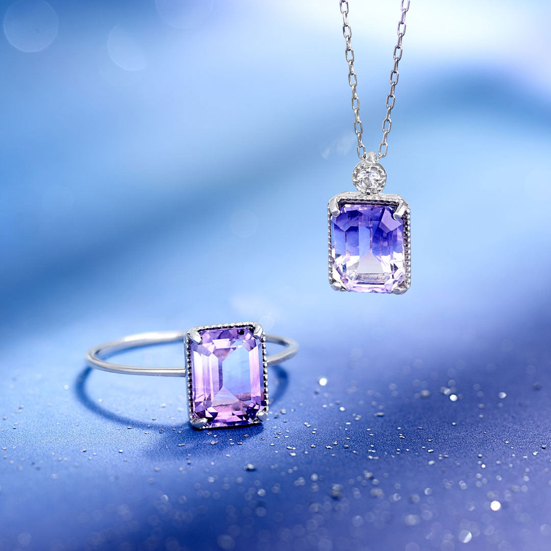 Winter Collection】PT900 バイカラーアメジスト リング | 31-4998 – L&Co.