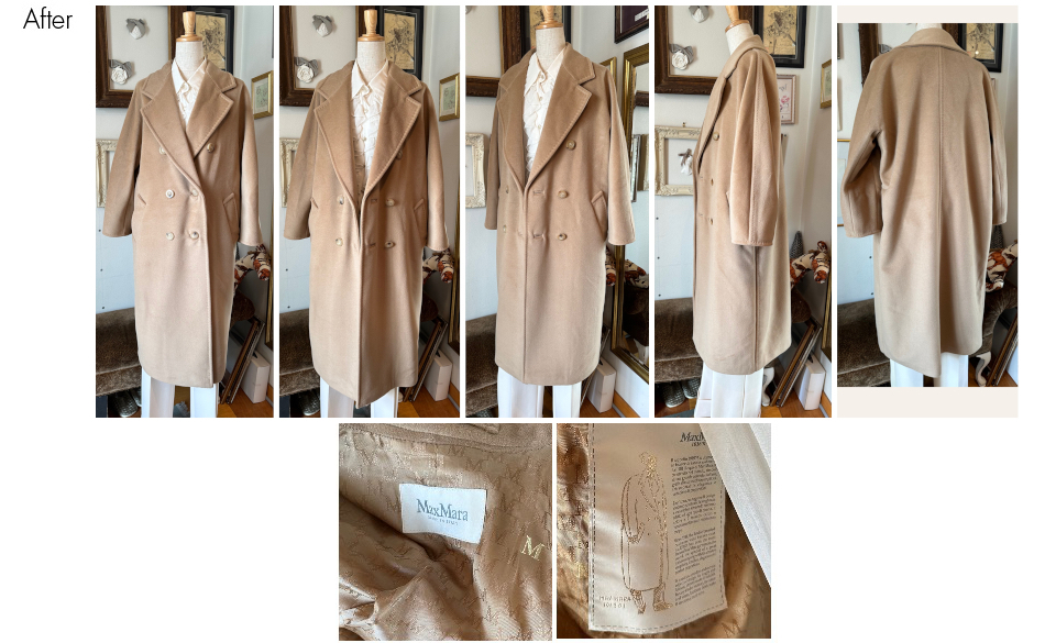 MaxMara（マックスマーラ）コート お直し・リメイク │ お直しメニュー