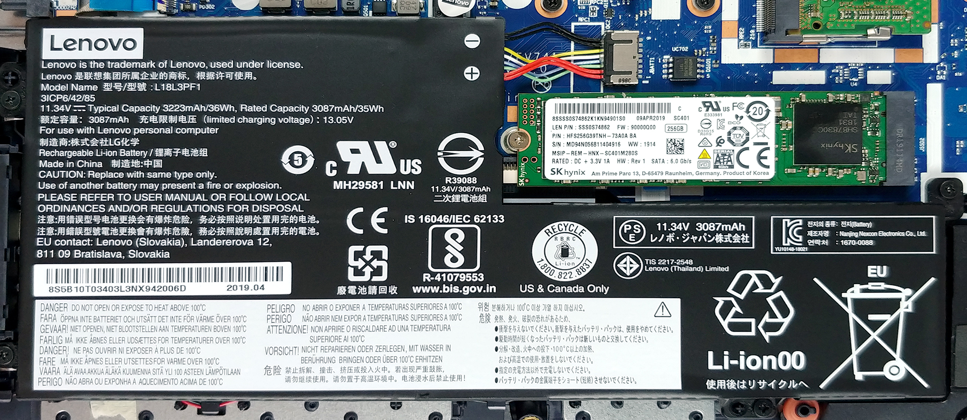 Inside Lenovo Ideapad L340 (15