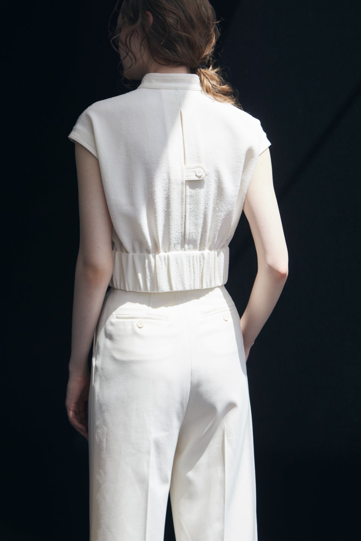 French Sleeve Tweed Blouson – L'AUBE BLANC