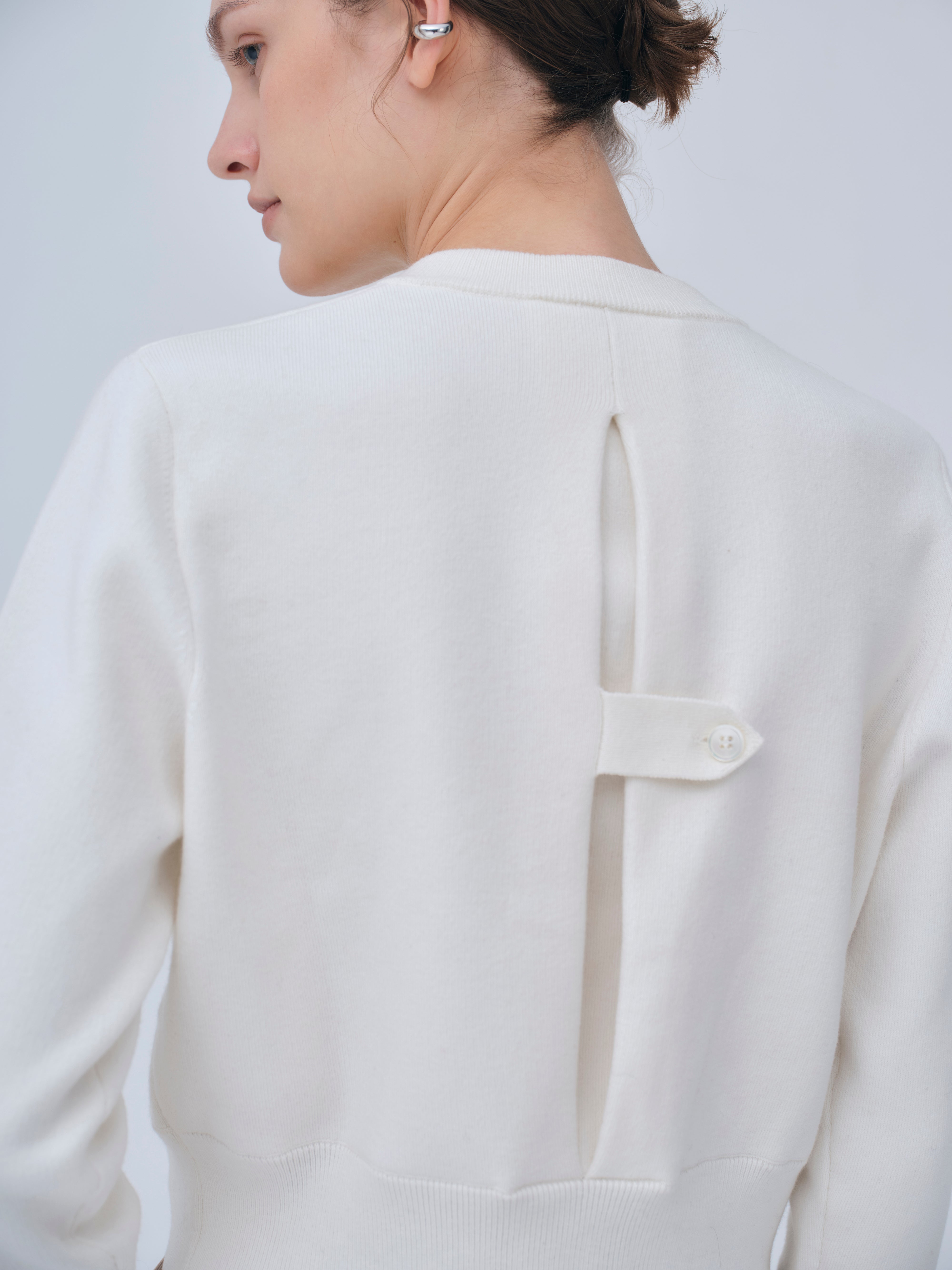 Compact Knit Cashmere Blouson – L'AUBE BLANC