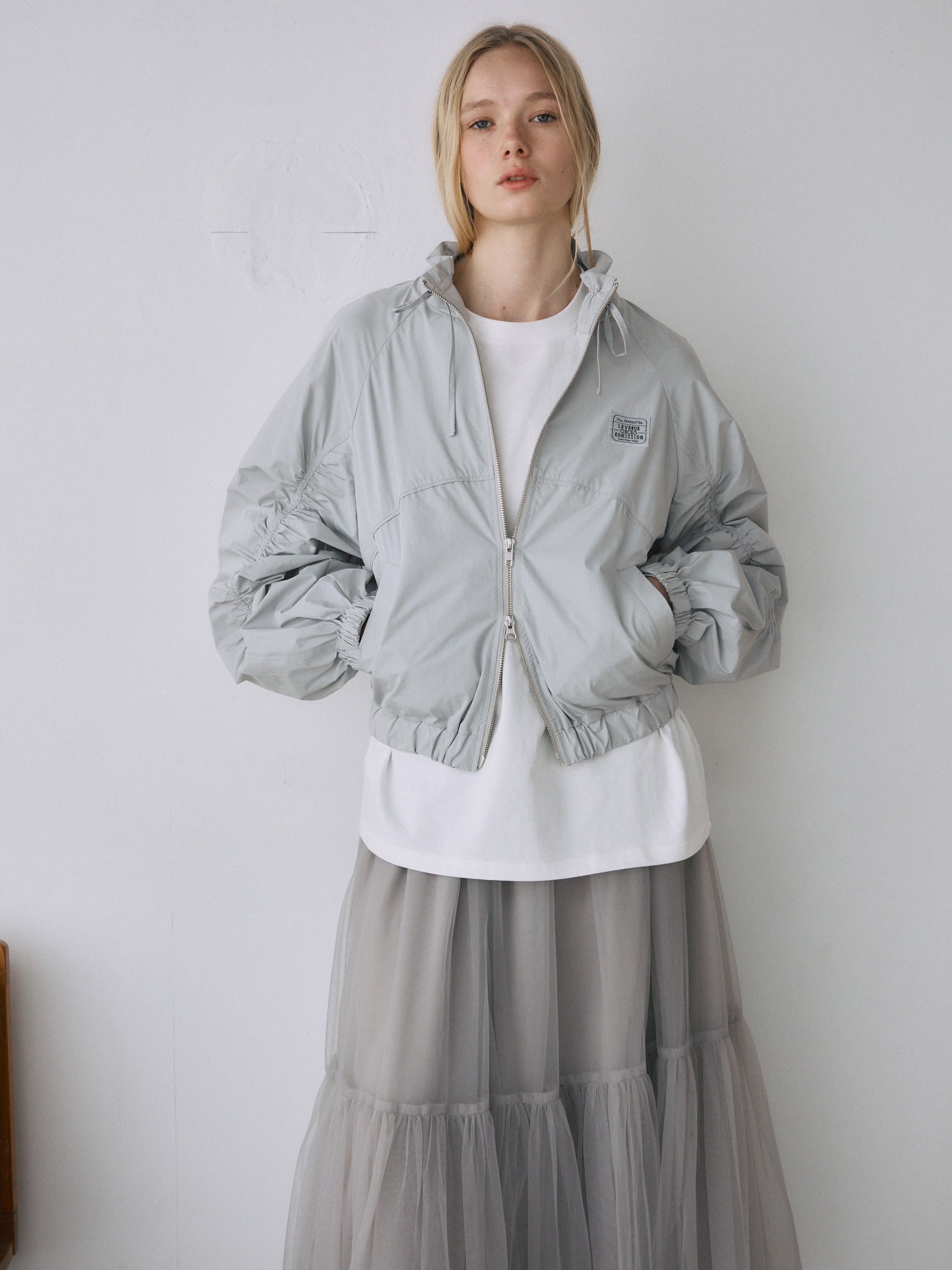 スリーブギャザーブルゾン